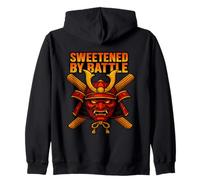 Sweetened by Battle Samurai Mask Funny Churro Warrior Foodie Sweat à Capuche