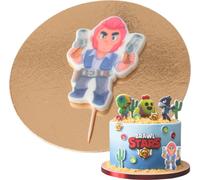 Sweetfanaberia | Décoration de gâteau COLT - 7 cm - Brawl Stars - Fait à la main - Décoration de gâteau comestible