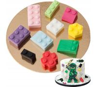 Sweetfanaberia | Décoration de gâteau figures LEGO - 10 pièces - Figures comestibles colorées - Fait à la main et sûr