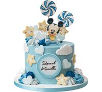 Sweetfanaberia | Décoration de gâteau MICKEY MOUSE BABY - 17 pièces - Décoration de gâteau comestible - Pour les garçons