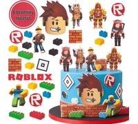 Sweetfanaberia | Décoration de gâteau ROBLOX - 27 pièces - Figurines comestibles - Creative Backing