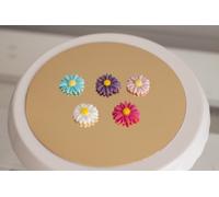 Sweetfanaberia | Décorations pour gâteaux DAISIES - 5 pièces - Fleurs comestibles - Parfaites pour les cupcakes