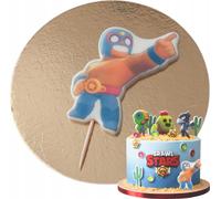 Sweetfanaberia| Figure de gâteau EL PRIMO BRAWL STARS - 6 cm - Décoration de gâteau comestible - Fait à la main