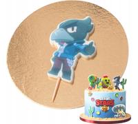 Sweetfanaberia| Figure de gâteau RABE BRAWL STARS - 4,5 cm x 7 cm - décoration de gâteau comestible - fait à la main