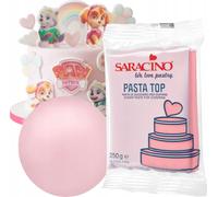 Sweetfanaberia | Pâte à sucre Pasta Top Rosa 250 g, pâte à modeler pour décorations et figurines, Saracino