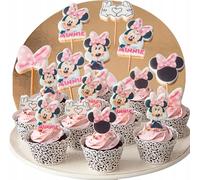 Sweetfanaberia | Set de décoration pour gâteau, topper pour gâteau & cupcakes, Mickey Mouse & Minnie, 11 pcs.