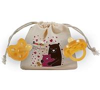 Sweetie Sucette en caoutchouc naturel en forme de cœur avec tétine symétrique (6-12 M)