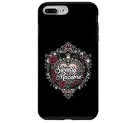 Sweetly Macabre Gothic Skull Bat Roses Floral Heart Design Coque pour iPhone 7 Plus/8 Plus