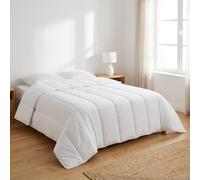 Sweetnight - Couette 220x240 cm - pour Lit 2 Personnes - Enveloppe en Coton - Légère - sans Traitement Chimique - Entretien Facile - Sommeil Doux et Frais - Blanche