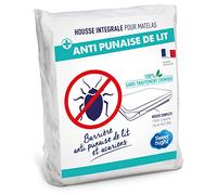 Sweetnight - Housse intégrale Matelas 140x200 cm | Anti-Punaise de lit et Anti-acariens | Protège intégralement Votre Matelas | Fermeture à glissière | sans Traitement Chimique | EP. jusqu'à 30 cm