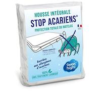 Sweetnight - Housse intégrale Stop Acariens 90x190 cm | Anti-Punaise de lit | Protège intégralement Votre Matelas | Fermeture à glissière | sans Traitement Chimique | EP. jusqu'à 25 cm