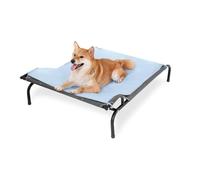 Sweetnight Lit surélevé pour chiens - Design original d'appui-tête et tapis rafraîchissant | Cadre avec maille respirante et pieds antidérapants | Hamac surélevé pour chiens de taille moyenne, 109,2