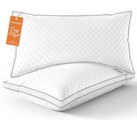 Sweetnight Lot de 2 oreillers de lit de taille standard, oreillers moelleux à soufflets de la collection hôtelière pour le cou et les épaules, oreiller pour dormir sur le côté, le dos, le ventre, nuit