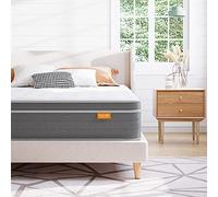 Sweetnight Matelas 150x190 cm, Mémoire de Forme en Gel et Ressorts Ensachés, Épaisseur 25 cm, Mousse à Mémoire de Forme pour un Soutien Confortable et Durable, Blanc