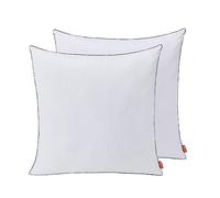 Sweetnight Oreillers 80x80 en Coton Lot de 2 Grand Coussin Carré, Oreiller Hotel Doux et Respirant, 1500g de Rembourrage