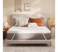 Sweetnight Surmatelas Confortable, surmatelas 140 x 200 cm, Hauteur 10 cm, Matelas Simple en Mousse, supporte Une Haute résilience, Amovible et Lavable, Blanc