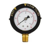 SweetSerenade 190058 Manomètre 0-60 PSI, Manomètre de Démarrage et de Nettoyage de L'Eau Du Filtre avec Piscine à Inférieur NPT 1/4 Pouce