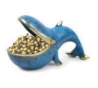 SweetSerenade Statue de en résine - Bol à bonbons amusant pour table d'entrée, table de sculpture à grande bouche - Facile à utiliser - Bleu marine