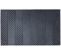 SWEETSOL-Grattoir en caoutchouc à chevrons anthracite Sweetsol - 75 x 45 cm
