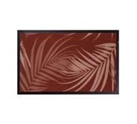 SWEETSOL-Tapis absorbant intérieur Sweetsol imprimé Fougères terra cotta - 60 x 40 cm