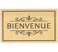 SWEETSOL-Tapis brosse coco beige imprimé noir Sweetsol Bienvenue - 75 x 45 cm