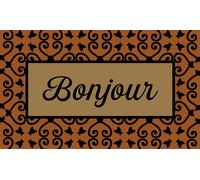 SWEETSOL-Tapis brosse coco écru / imprimé Sweetsol Noga - 60 x 40 cm