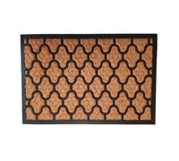 SWEETSOL-Tapis grattoir en coco tissé et maille caoutchouc coloris beige pour extérieur E/C Sweetsol - 40 x 60 cm