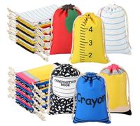 Sweetude Lot de 36 sacs de survie pour professeur de Saint-Valentin - Fournitures cadeaux - 10,2 x 15,2 cm - Carnet de notes de composition - Trousse de maquillage en toile de remerciement