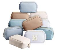 Sweetude Preppy Lot de 10 trousses de maquillage en vrac - Cadeau de Saint-Valentin - Cadeau de retour pour femme - Trousse de toilette à faire soi-même - Cadeau d'anniversaire - Petite trousse de