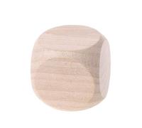 Sweetwu - Dés vierges en bois - 40 mm - Pour enfants - Gravure - Écrire - Peinture - Jeu de famille - Dés en bois