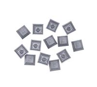 SweetWU Lot de 100 touches de clavier PBT à brillance variable 1U DSA pour commutateurs Cherry MX - Noir transparent