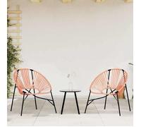 ""SWEETY"" Chaise œuf de jardin noir et orange résine tressée - anticorrosion - 6.15kg CJ2000