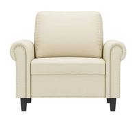SWEETY@ Fauteuil moderne - Canapé simple - Crème 60 cm Similicuir LL522