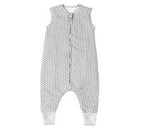 Sweety Fox Gigoteuse a Pied 4 Saisons - Gigoteuse avec Jambes Tog 2.5-100% Coton Bio et OEKO-TEX sans Produit Chimique - Turbulette Hiver Printemps Ete Automne - Gigoteuse Pied Enfant (Gris, 100 cm)