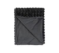 Sweety - plaid - 150x200 cm - en velours - Gris Anthracite