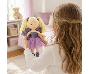 Sweety Toys 11766 Poupée en Peluche fée Princesse Violet 30 cm