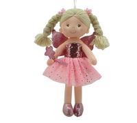 Sweety Toys 11773 Poupée en Peluche fée Princesse Rose 30 cm