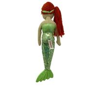 Sweety Toys 13371 Poupée sirène en Peluche Princesse Vert 45 cm