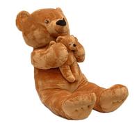 Sweety-Toys 4256 XXL Teddy ours en peluche marron Mama 90 cm avec 28 cm Bébé SUPERSOFT