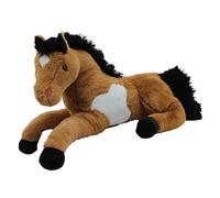 Sweety Toys 5840 Power Horse , brown , harmonizing, with positive energy energizes , stuffed animal Plush Horse foal 70cm XXL horse cuddly comfort Plush brown super - sweet , soft and cuddly toy