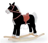 Sweety-Toys 90273 Cheval à bascule Blacky avec 2 sons, bouche et queue mobiles