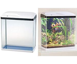 Sweetypet Aquarium Nano Complet avec Pompe, Filtre et éclairage LED - 25 L