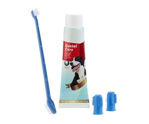 SweetyPet Kit d'hygiène dentaire canine : brosses et dentifrice
