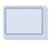 Sweetzer & Orange Lot de 100 feuilles de papier cartonné 100 g/m² à bordure bleue 21,6 x 27,9 cm pour certificats de remise de diplôme, reconnaissance des employés et réalisations sportives