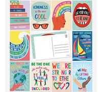 SWEETZER & ORANGE Lot de 60 cartes postales de motivation pour enfants et adultes - 10,2 x 15,2 cm - Pages décoratives pour affirmation de croissance - Pages de pleine conscience - dépliants