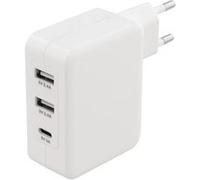 Sweex CH-016WH Charger 3 - Sorties 4,8 A 2x Usb / Usb-c Blanc Blanc