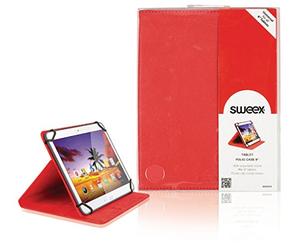 Sweex Tablette Folio Étui sa322 V2 jusqu'à 20,3 cm (8 Pouces) Rouge