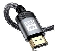 sweguard Câble HDMI 4K 7.5m Câble HDMI 2.0 Haute Vitesse par Ethernet en Nylon Tressé Supporte 4K@60Hz 2K@144Hz 3D/ HDR Retour Audio - Cordon HDMI pour Lecteur Blu-Ray/ PS3/ 4 TV 4K Ultra HD/Ecran