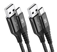 sweguard USB C Kabel 3.1A [2Stück 3m] Schnellladung,Ladekabel USB C Nylon Type C Kabel für Samsung Galaxy S24 S23 S22 S21 S20 Plus/Ultra/FE,iPhone15 16 Pro Max,Note20,A72 A71 A52 A51 A50,M31 M30s M20