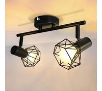 Sweier Plafonnier Spot, E14 Orientable Wall Luminaire, Industrielle Spotlight(sans ampoule), Cuisine Plafond Vintage lustre, (sans ampoule), Pour Cuisine Couloir Salon Chambre Coucher